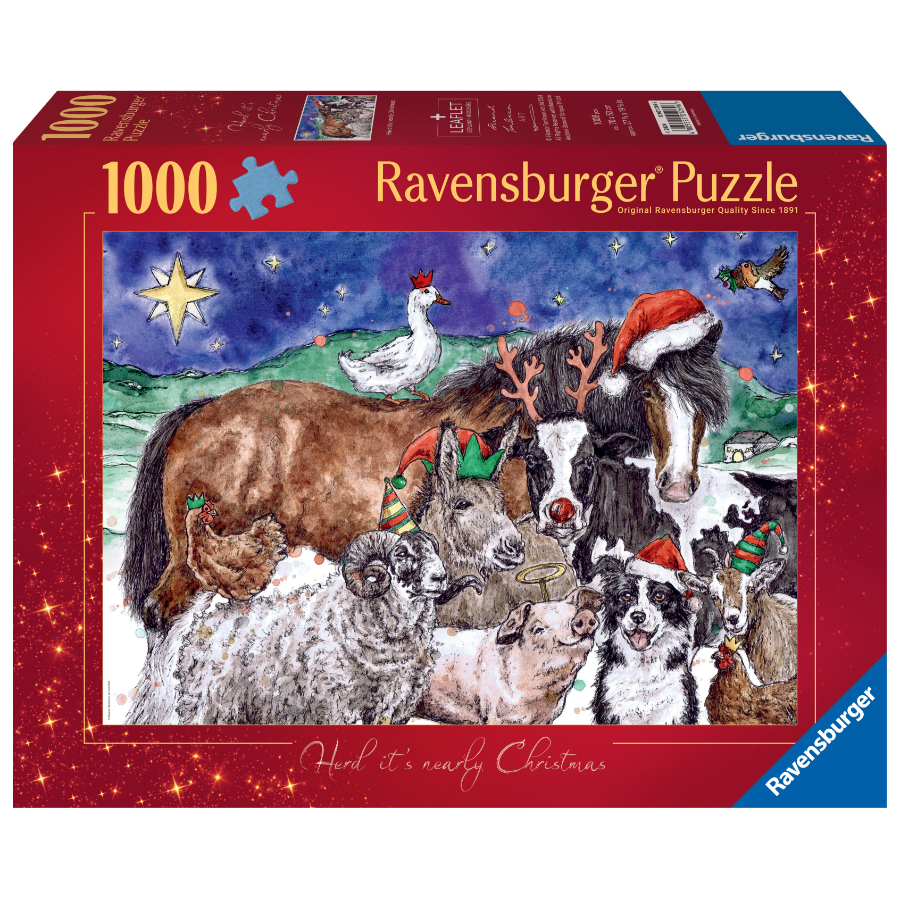 Ravensburger Puzzle 1000 Piece Christmas Farm