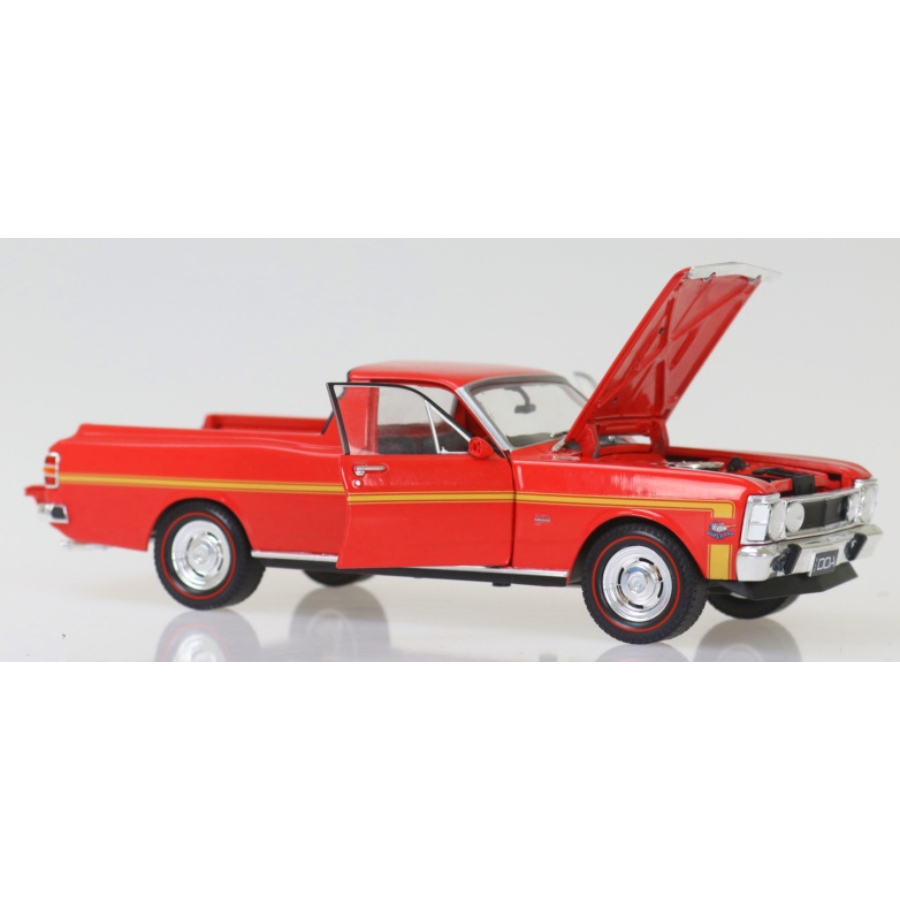 DDA Diecast 1:24 Red 1970 Ford XW GTHO Falcon Ute 351 T-Bar Auto Red