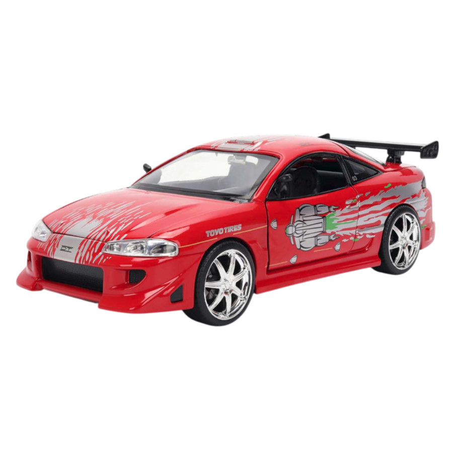 Jada Diecast 1:24 Fast & Furious Mitsubishi Eclipse Red Mazda RX-7 Design