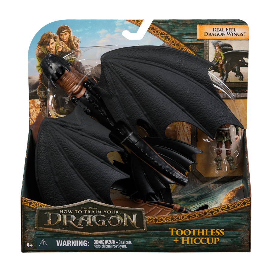 How To Train Your Dragon Movie Toothless Dragon & Hiccup Figure