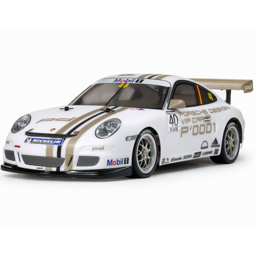 Tamiya Radio Control Kit 1:10 TT-01E Porsche 911 GT3 Cup VIP 2008