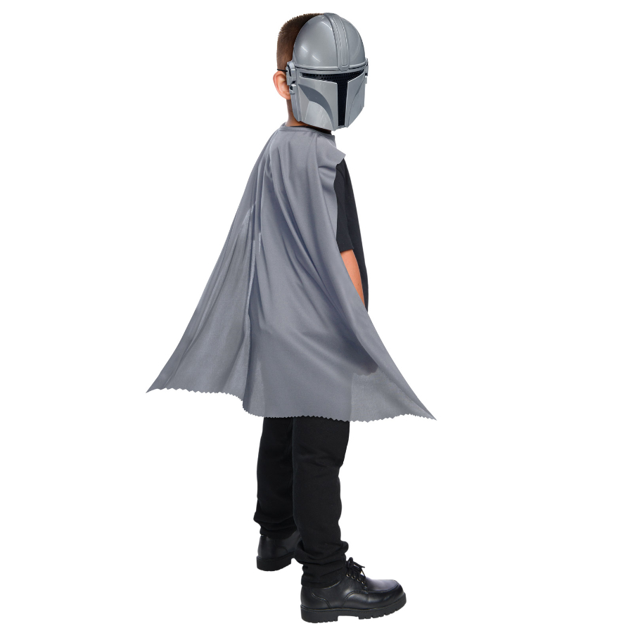Star Wars The Mandalorian Cape & Mask Kids Dress Up Costume Set