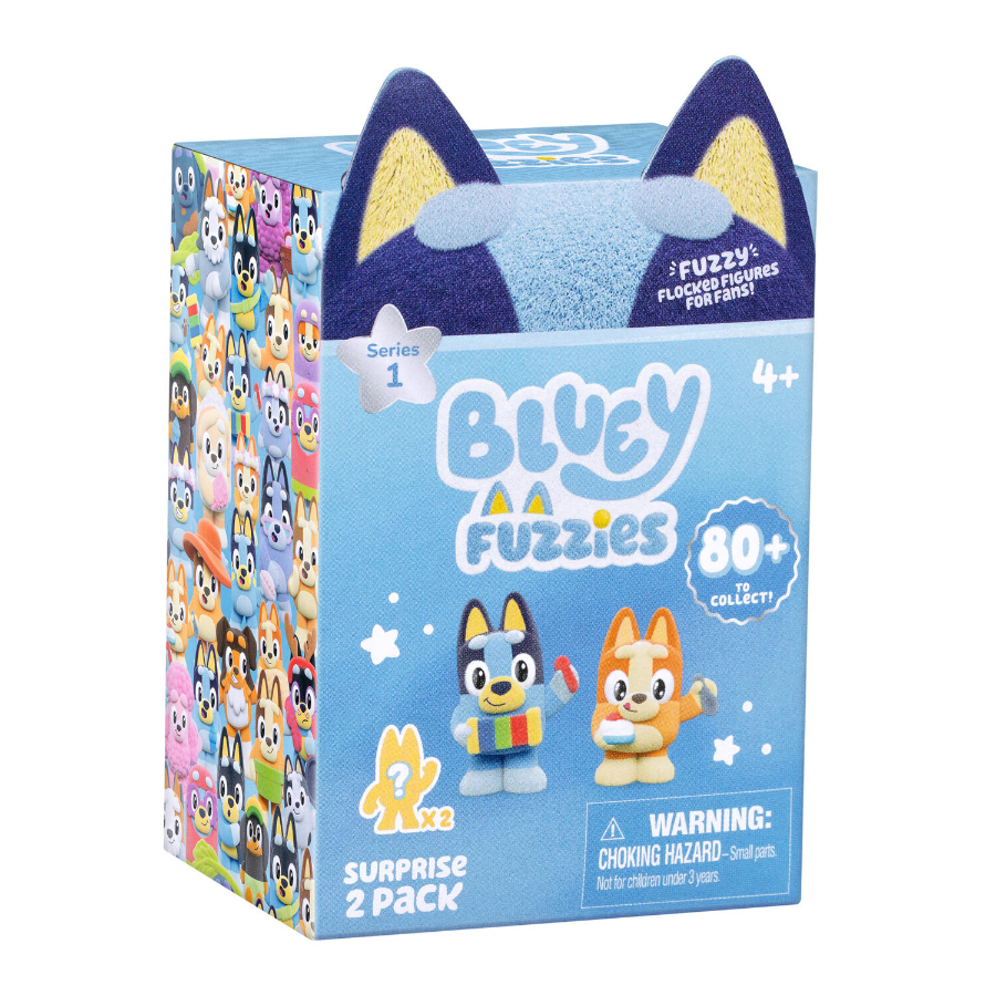 Bluey Fuzzies Series 1 2 Pack Assorted