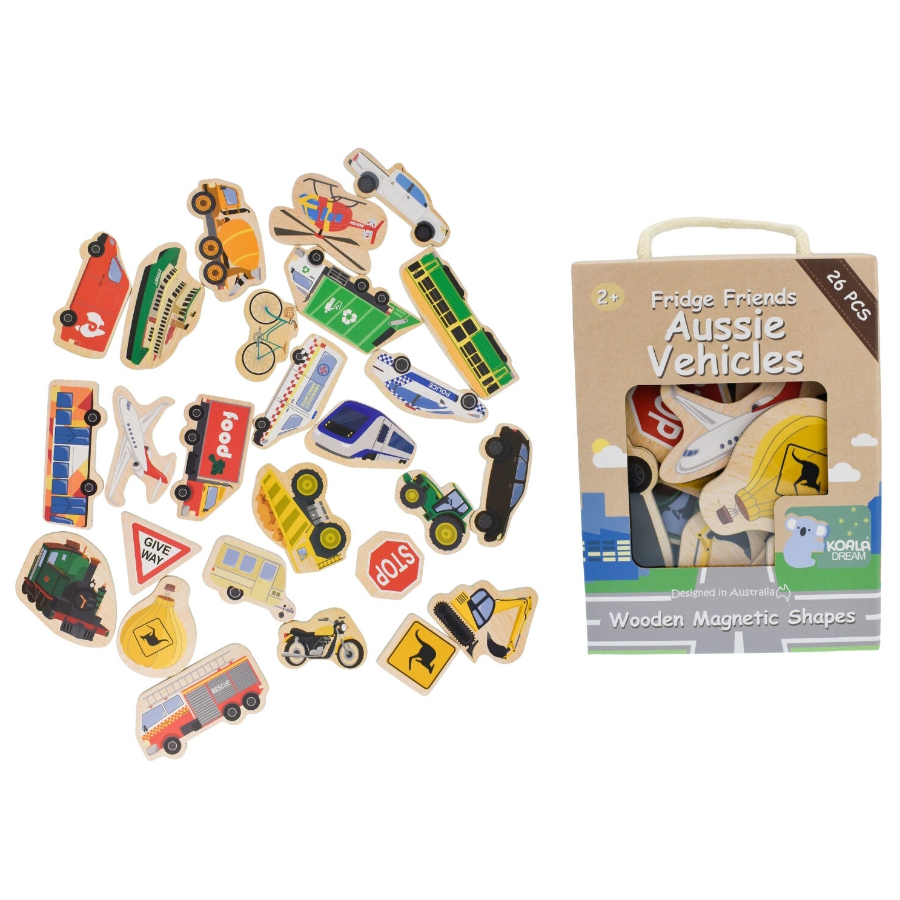 Fridge Friends Magnetic Transport Vehicles 26 Pack