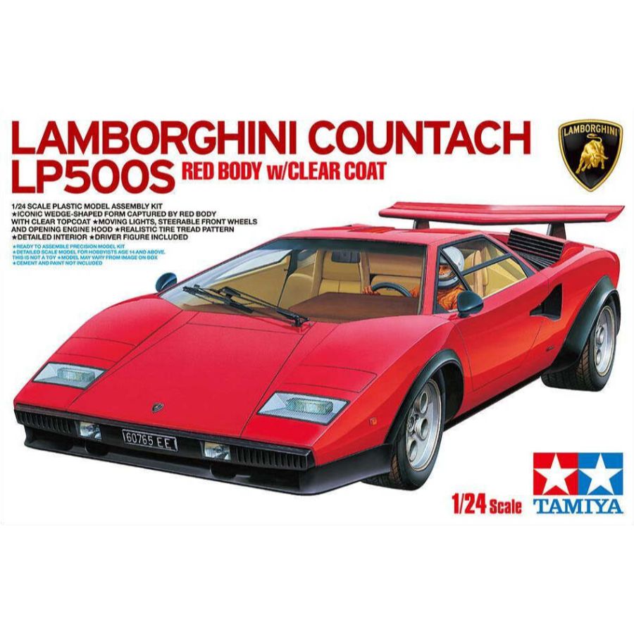 Tamiya Model Kit 1:24 Lamborghini Countach LP500S