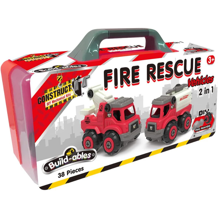 Construct It Buildables 2 In 1 Fire Rescue Set