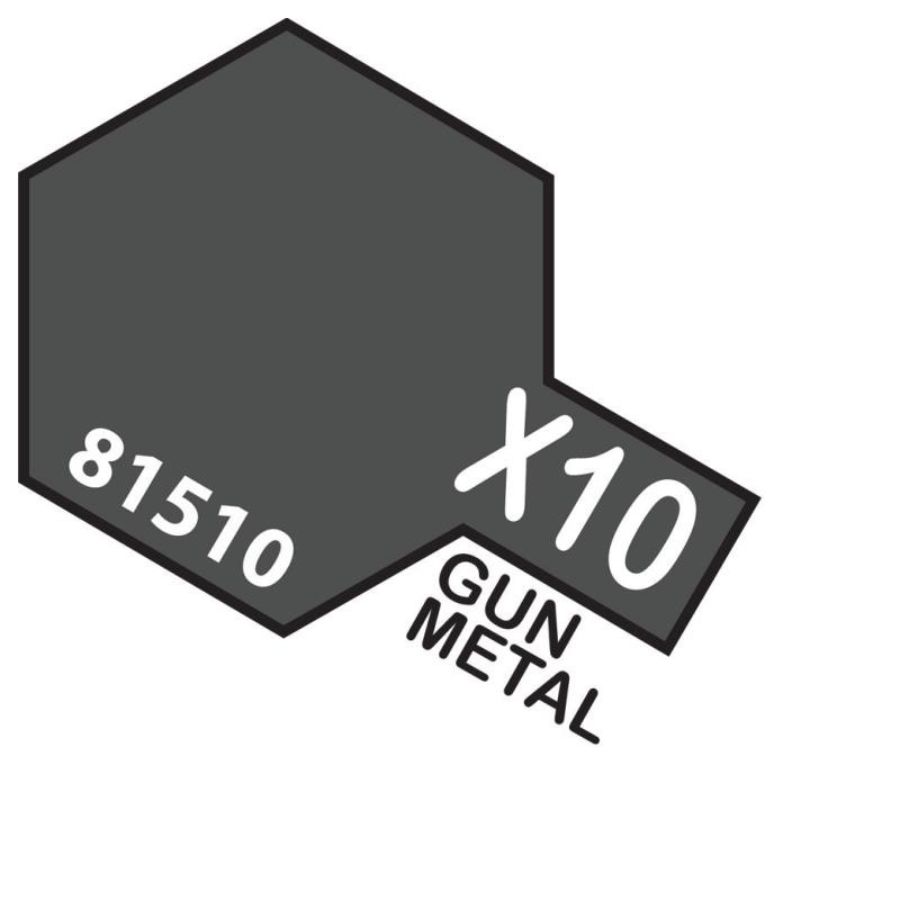 Tamiya Mini Acrylic Paint X10 Gun Metal
