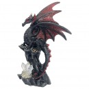 Dragon Red & Black With Crystals 14cm Assorted