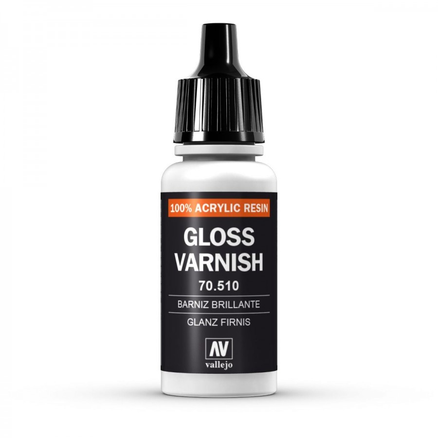 Vallejo Acrylic Paint Model Colour Gloss Varnish 17-18ml