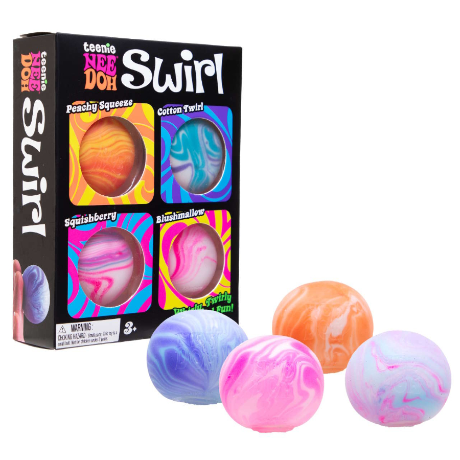 Schylling Nee-Doh Stress Ball Teenies Swirl Multipack