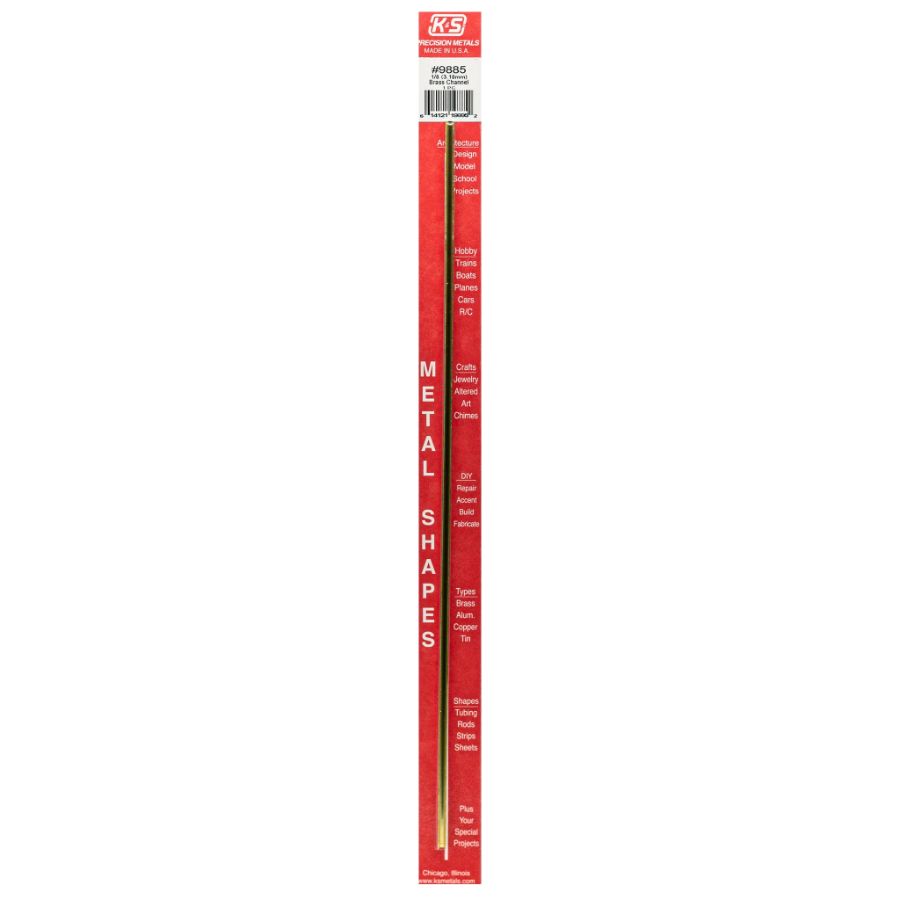 K&S Tubo Quadro In Ottone 2x2x300mm (2 Pezzi) – Per Modellismo, Bricolage E Architettura