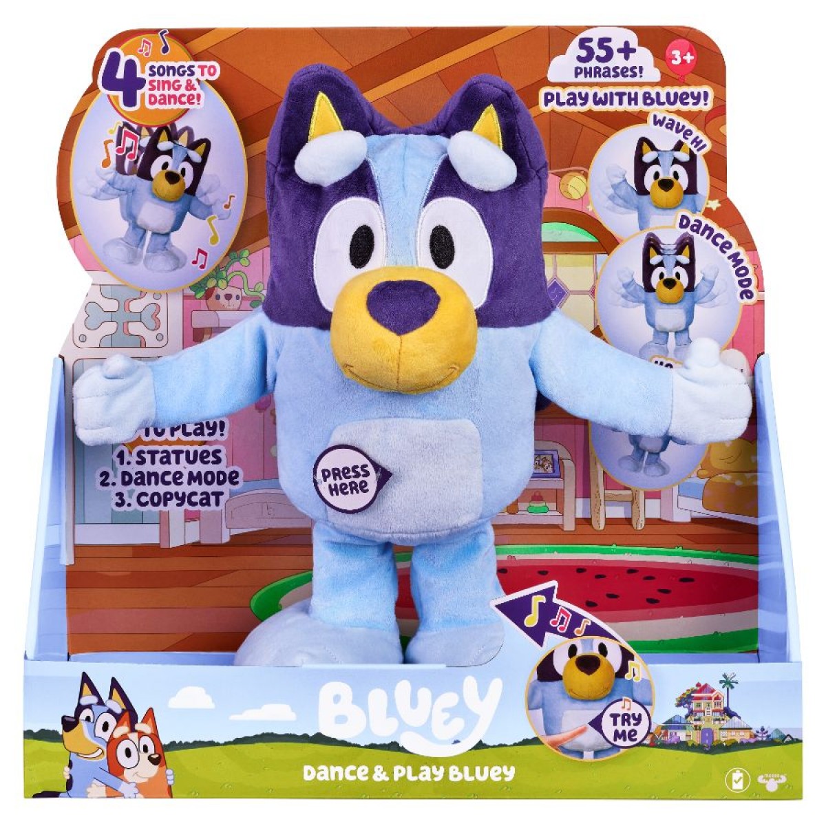 Bluey Dance Play Bluey Plush Toy Brands A K Casey s Toys