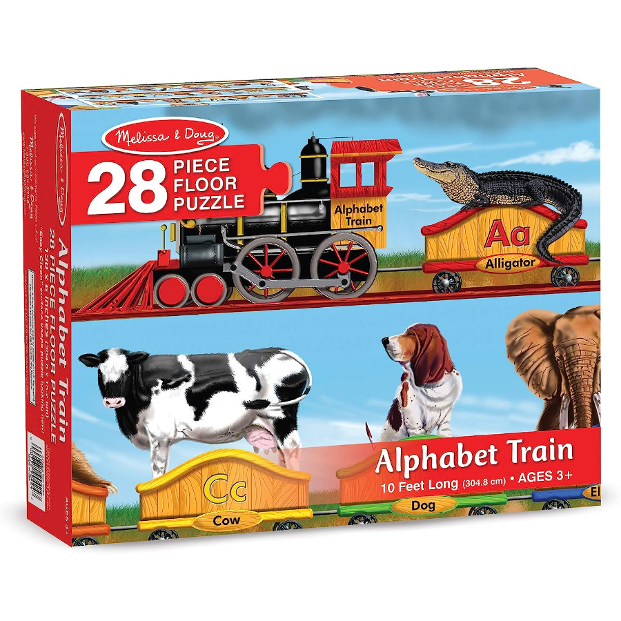 Melissa & Doug Train Floor Puzzle 28 Piece