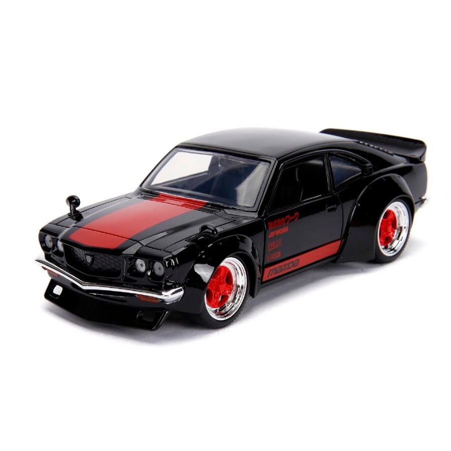 Jada Diecast 1:24 JDM Black 1974 Mazda RX-3