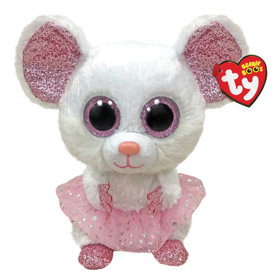 Ty Beanie Boos Regular Plush Nina Mouse With Tutu