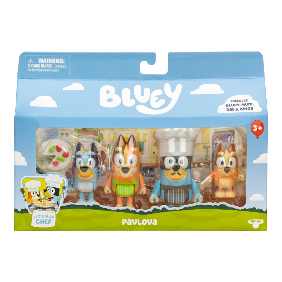 Bluey Series 13 Figurine 4 Pack With Accessories Assorted
