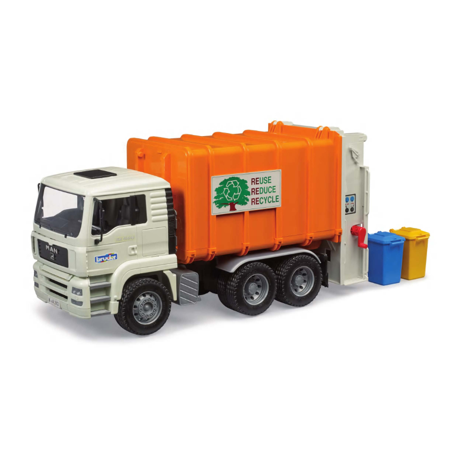 Bruder MAN Rear Loading Garbage Truck
