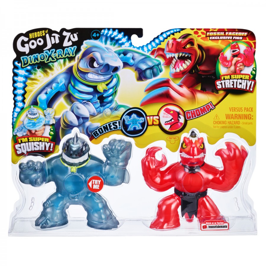 Heroes Of Goo Jitzu Series 4 Dino Power Bones X-Ray Versus Pack Assorted