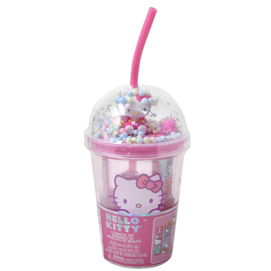 Hello Kitty Cosmetics In Decorated Drink Bottle