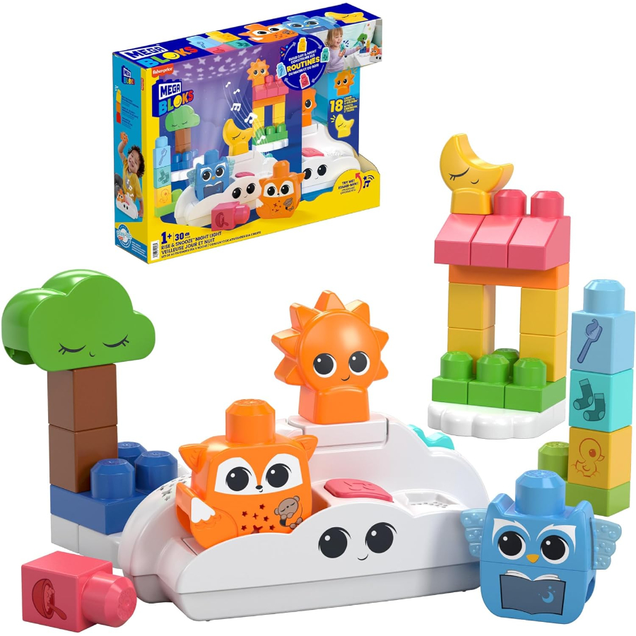 Mega Bloks Rise & Snooze Building Night Light