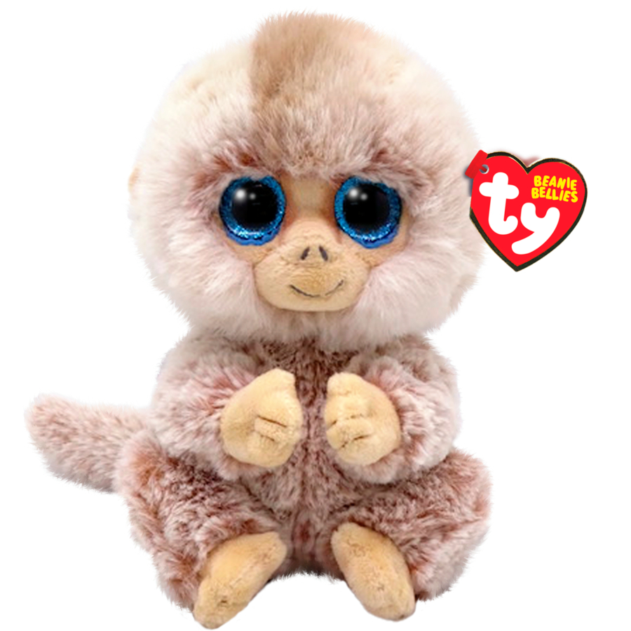 Ty Beanie Boos Regular Plush Stubby Tan Monkey