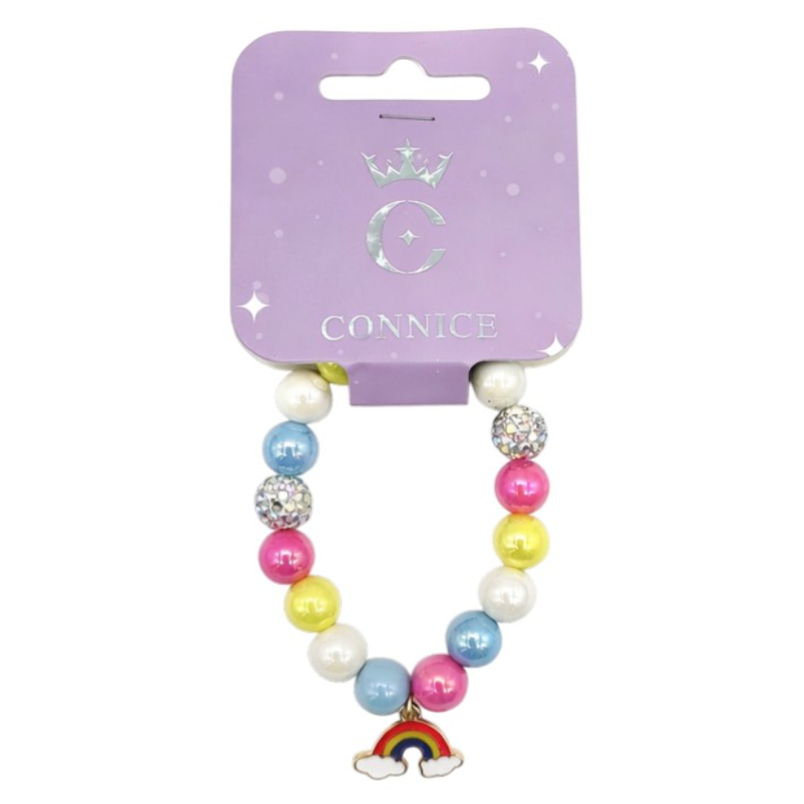 Kids Beads Bracelet With Rainbow