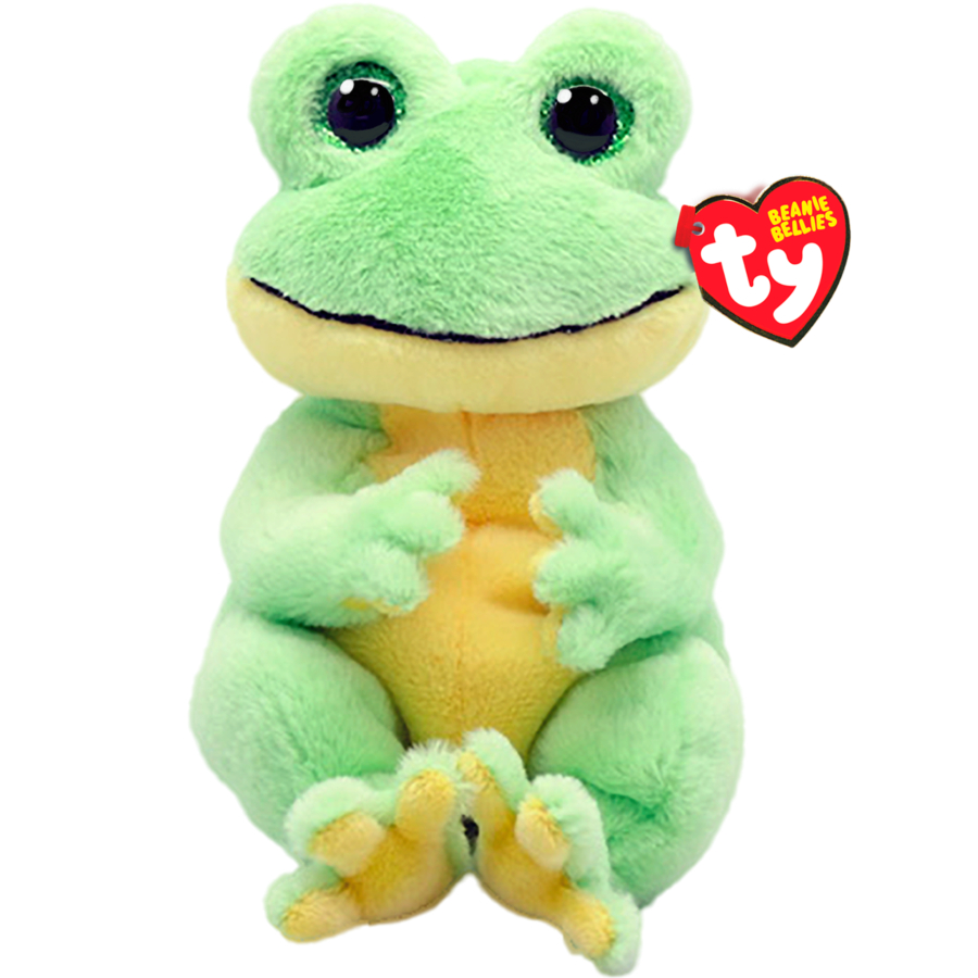 Beanie Boos Regular Plush Snapped Green Frog