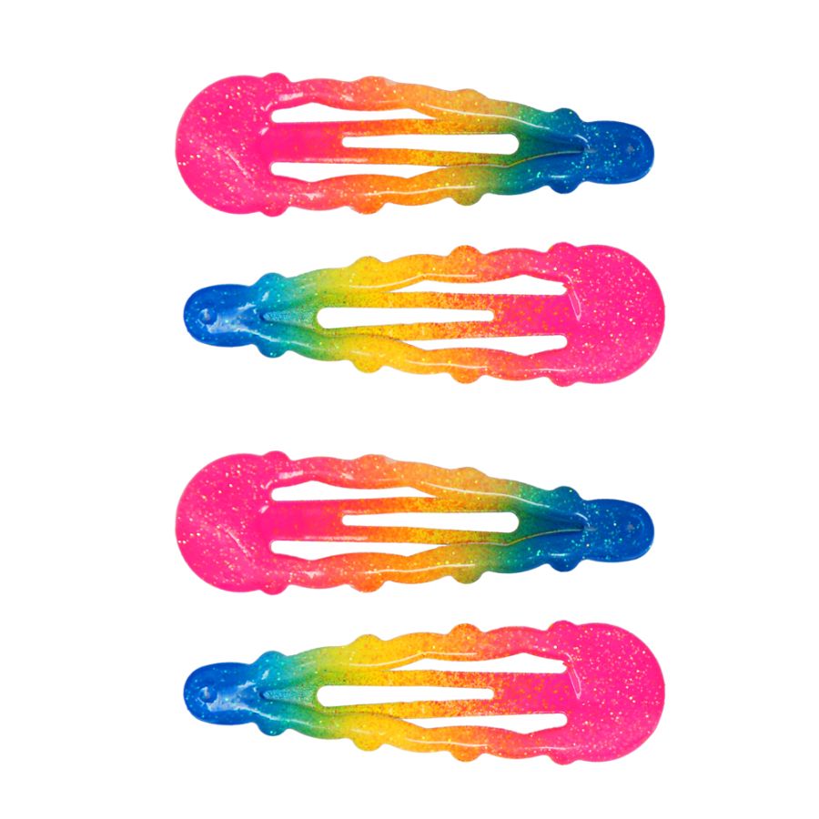 Rainbow Snap Hairclips