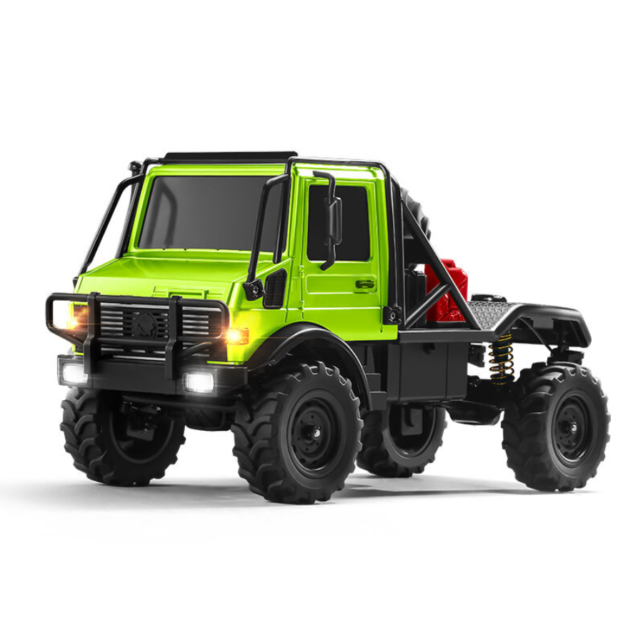 MN Model Radio Control 1:18 Unimog 4WD RC Crawler Green