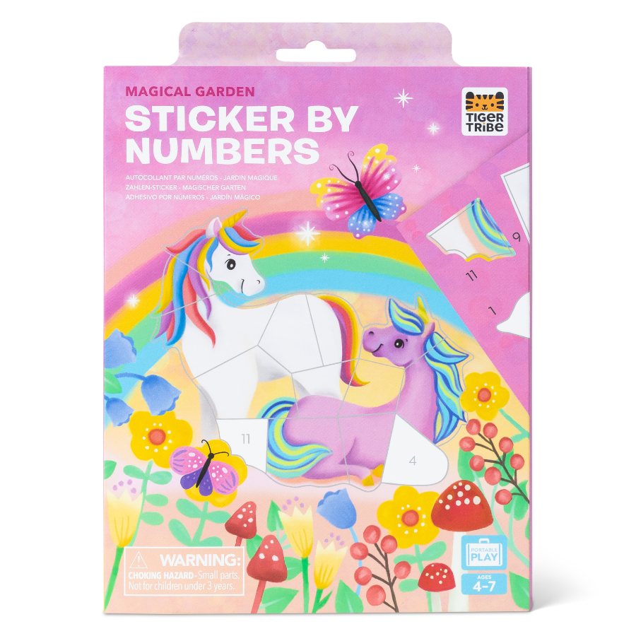Tiger Tribe Sticker By Number Magical Garden