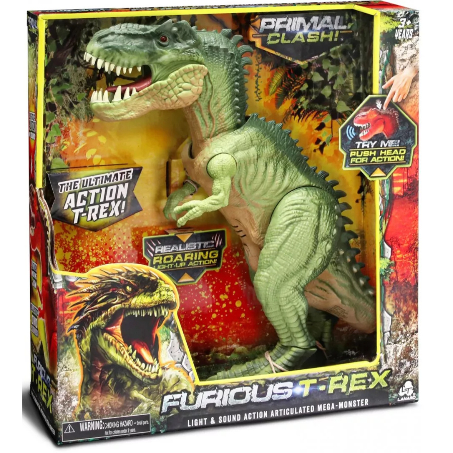 Primal Clash Ultimate T-Rex With Lights & Action Assorted Colours