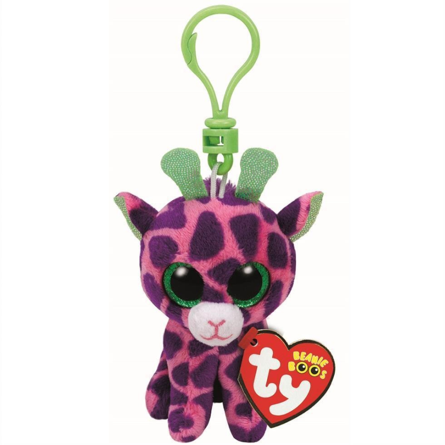 Beanie Boos Clips Gilbert Pink Giraffe