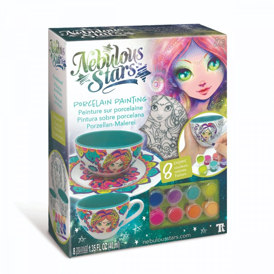 Nebulous Stars Porcelain Painting