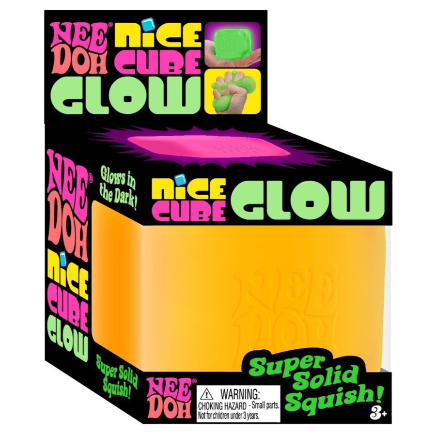 Schylling Nee-Doh Nice Cube Glow In The Dark Assorted