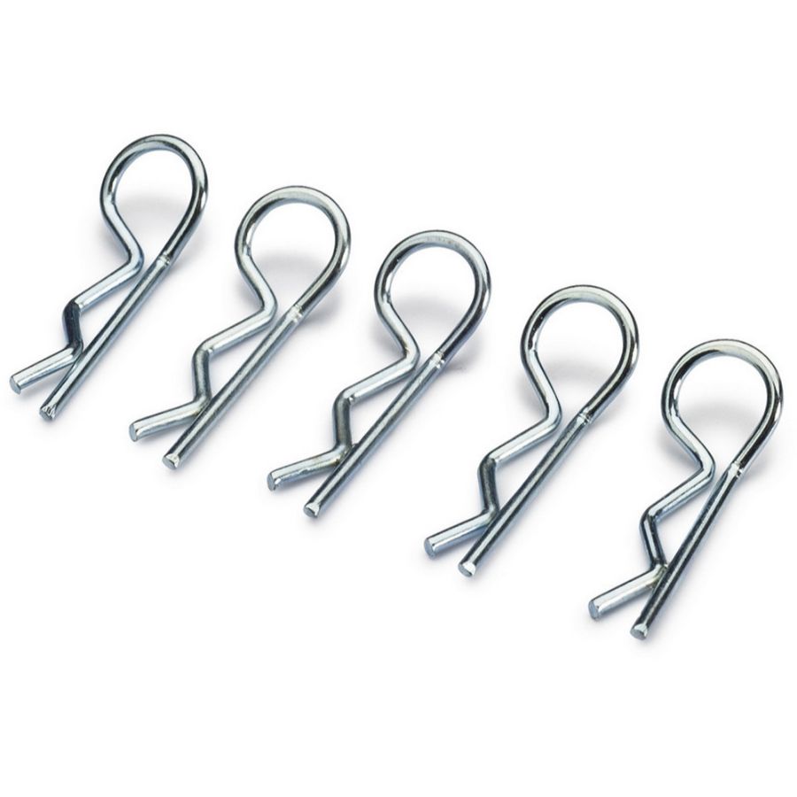 Absima RC Body Clips Small Silver 10 Pack