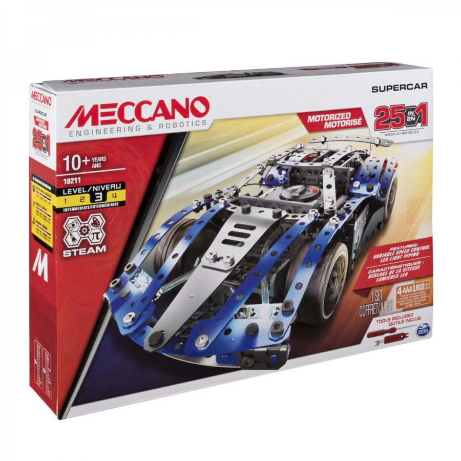 Meccano 25 Model Motorised Supercar