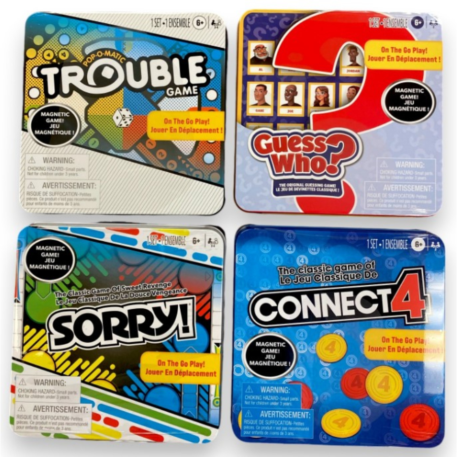 Travel Games In Tin Sorry Connect 4 Trouble Guess Who Assorted