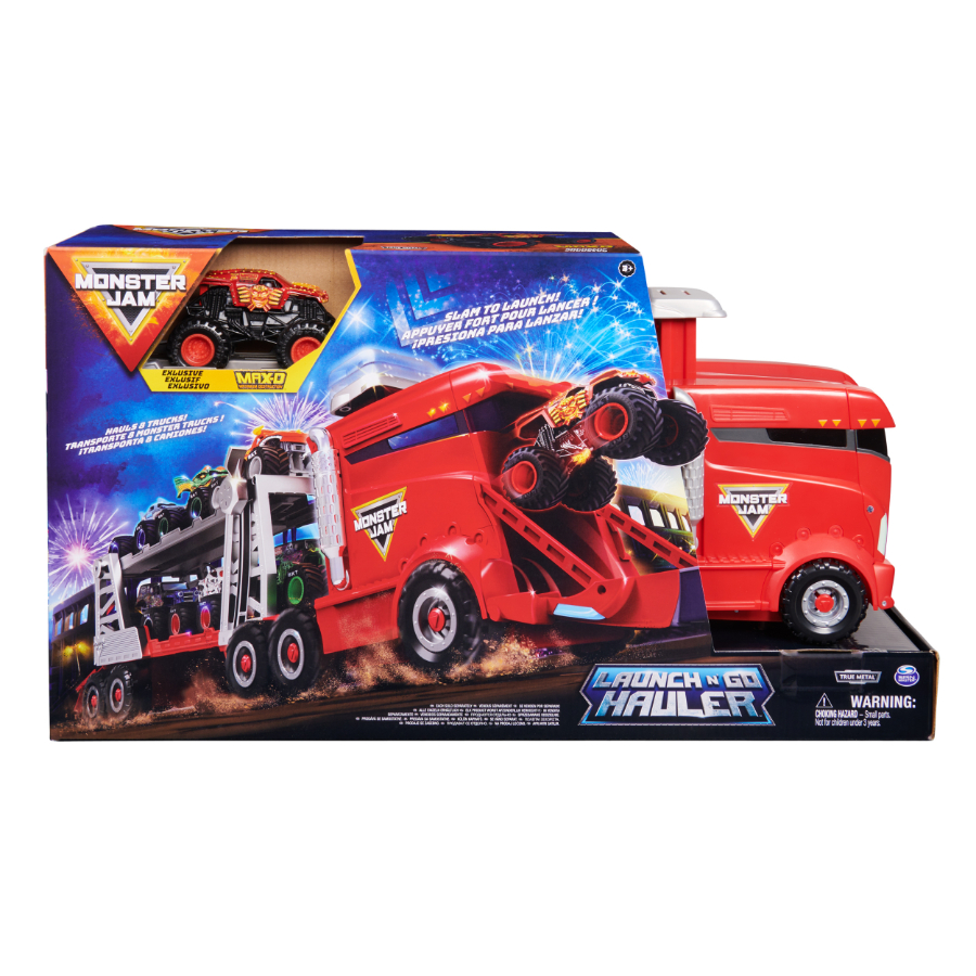 Monster Jam Playset 1:64 Launch N Go Hauler 