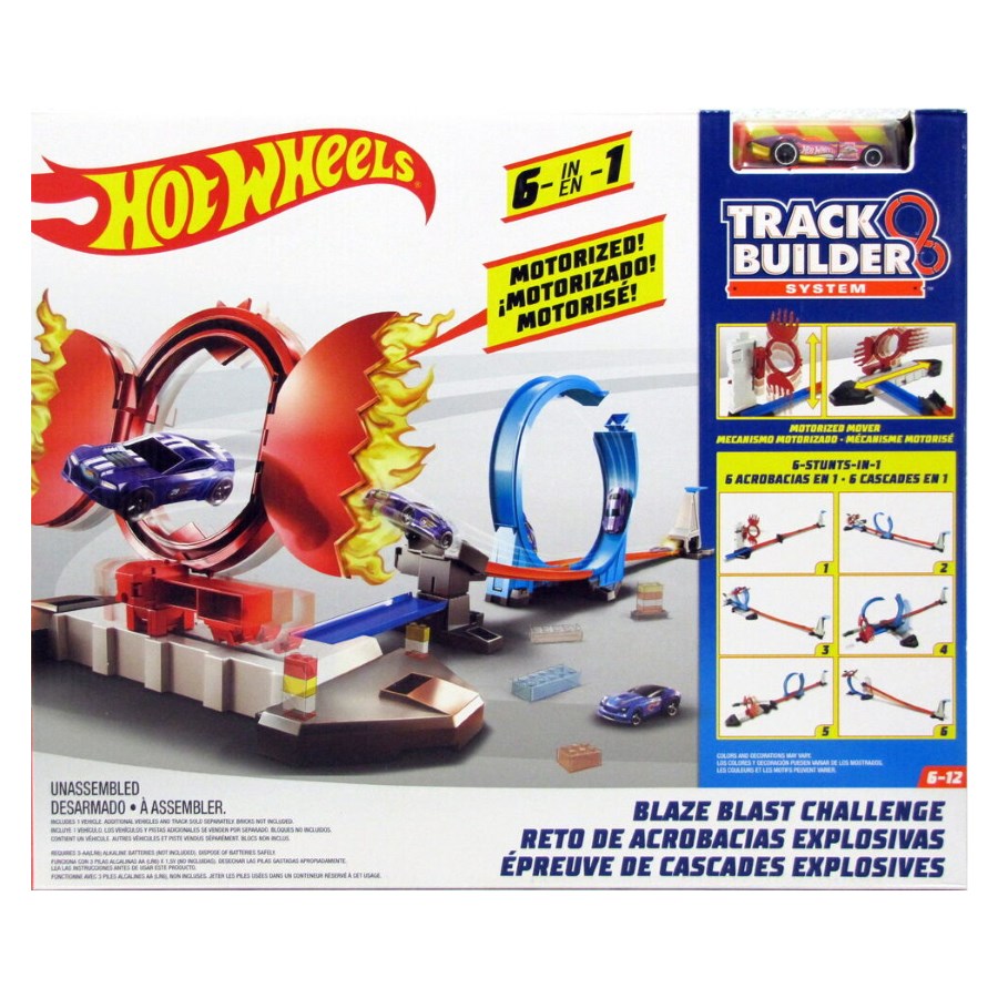 Hot Wheels Track Builder Blaze Blast Challenge