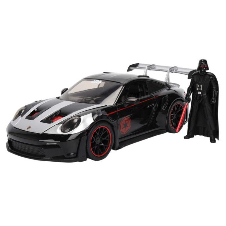 Jada Diecast 1:24 Star Wars Porsche 911 GT3 RS 992 With Darth Vader Figure