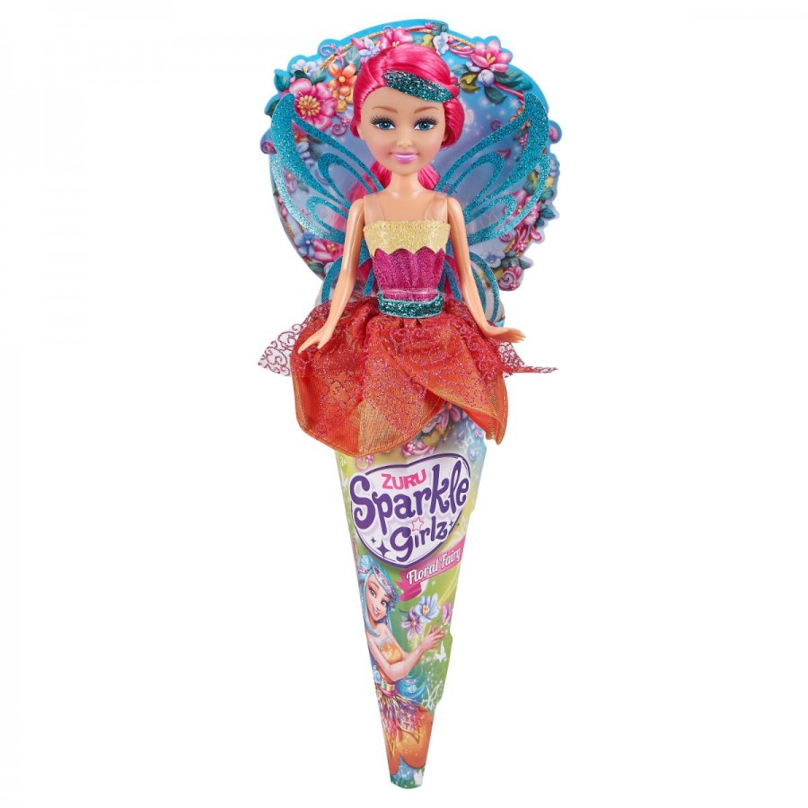 Sparkle Girlz Floral Fairy Cone Doll Assorted