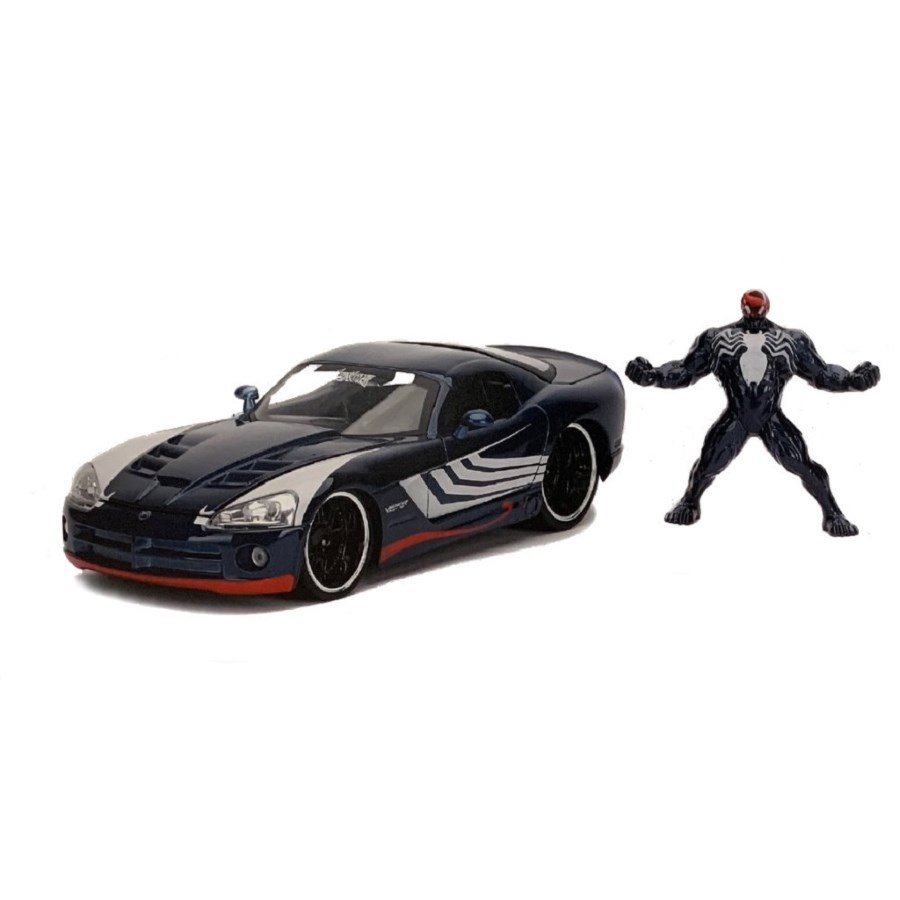 Jada Diecast 1:24 Venom 2008 Dodge Viper SRT 10 With Figure