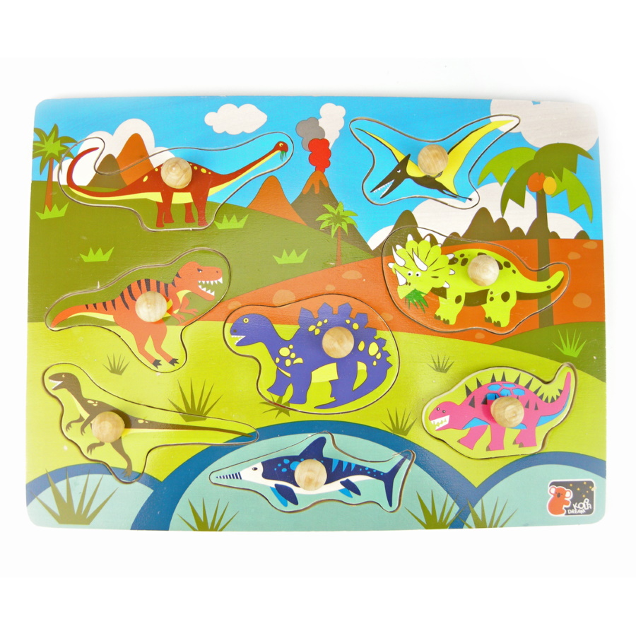 Peg Puzzle Dinosaurs