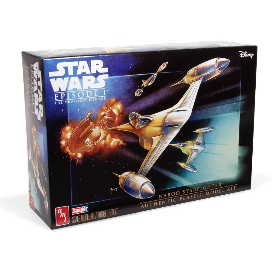 AMT Model Kit 1:48 Star Wars The Phantom Menace N-1 Naboo Starfighter Snap Kit
