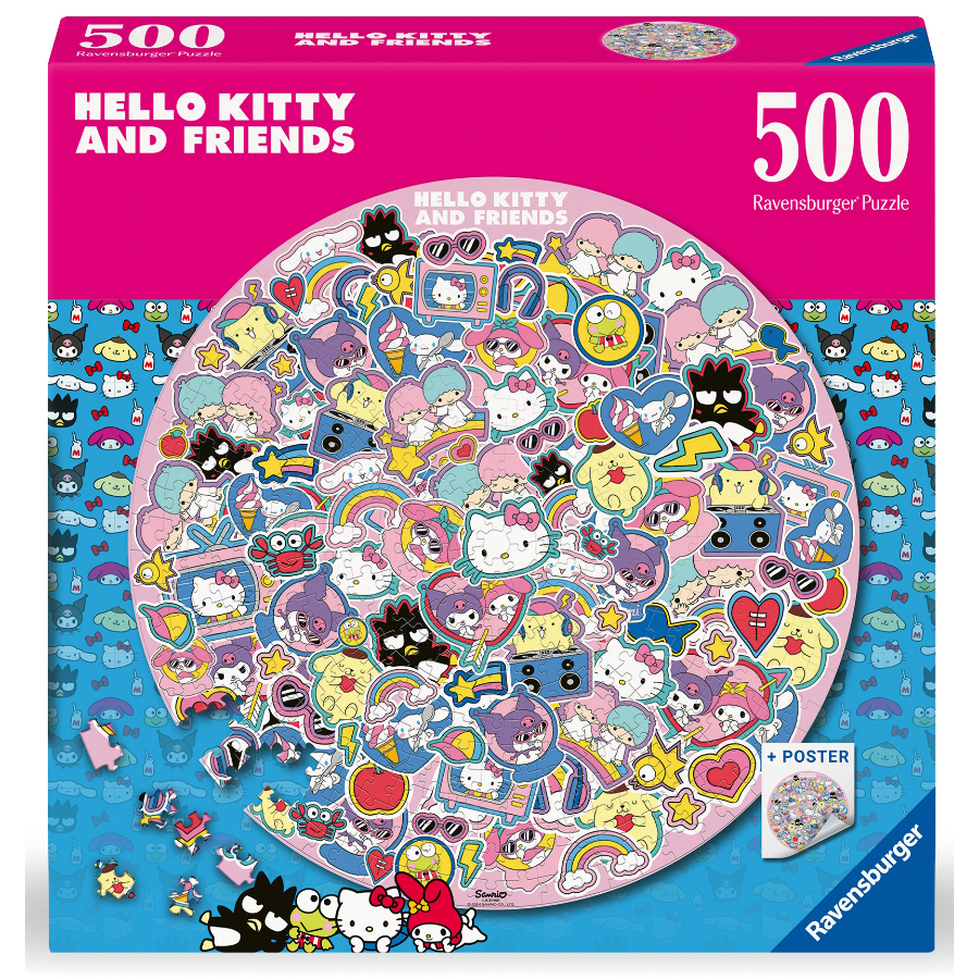 Ravensburger Puzzle 500 Piece Hello Kitty Circle Puzzle