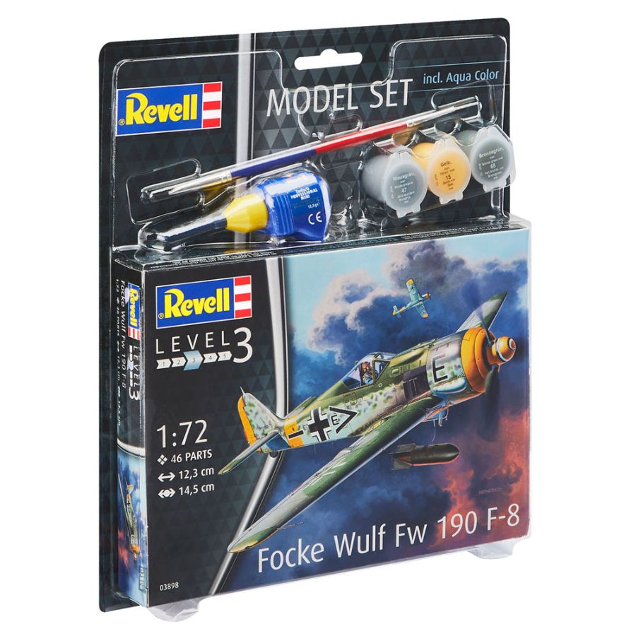 Revell Model Kit Starter Set 1:72 Focke Wulf Fw 190 F-8