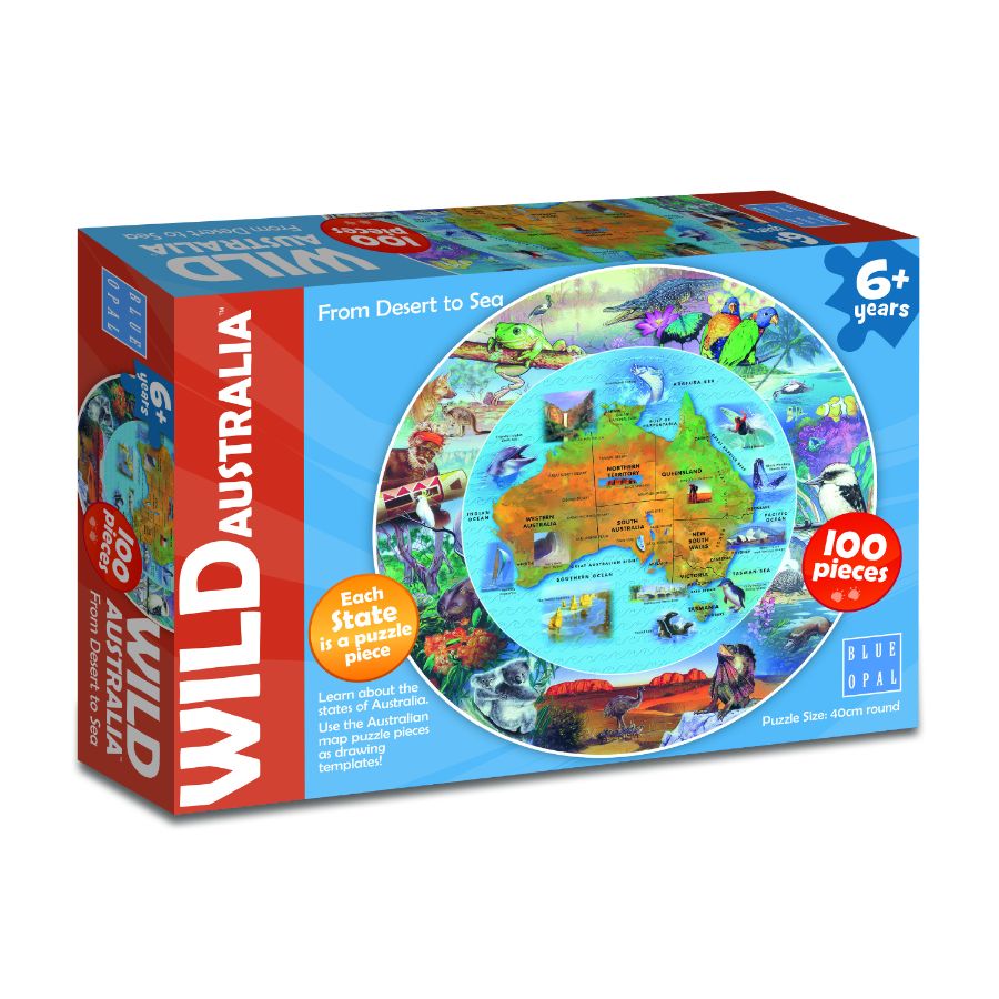 Blue Opal Wild Australia From Desert To Sea Puzzle 100 Piece