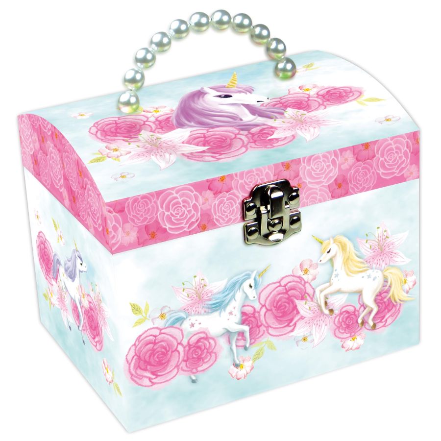 Jewel Box Turqoise Unicorn With Handle