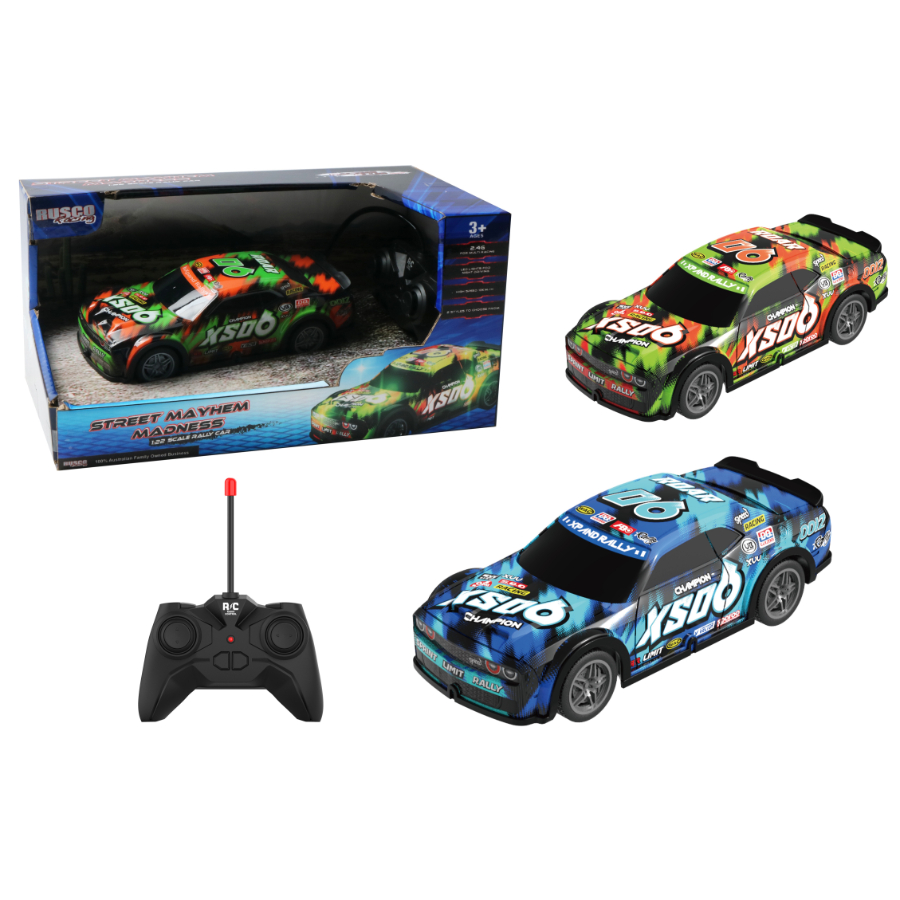 Rusco Racing Radio Control 1:20 Street Mayhem Light Up Car Assorted Batteries Included