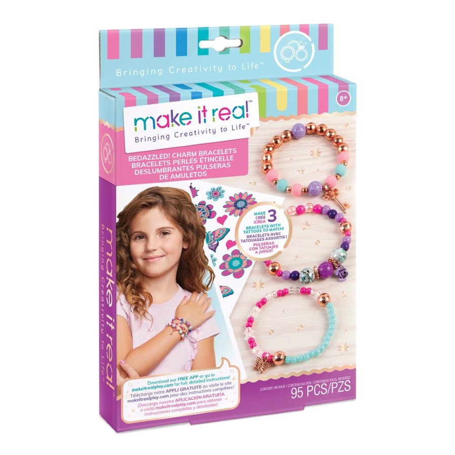 Make It Real Bedazzled Charm Bracelets